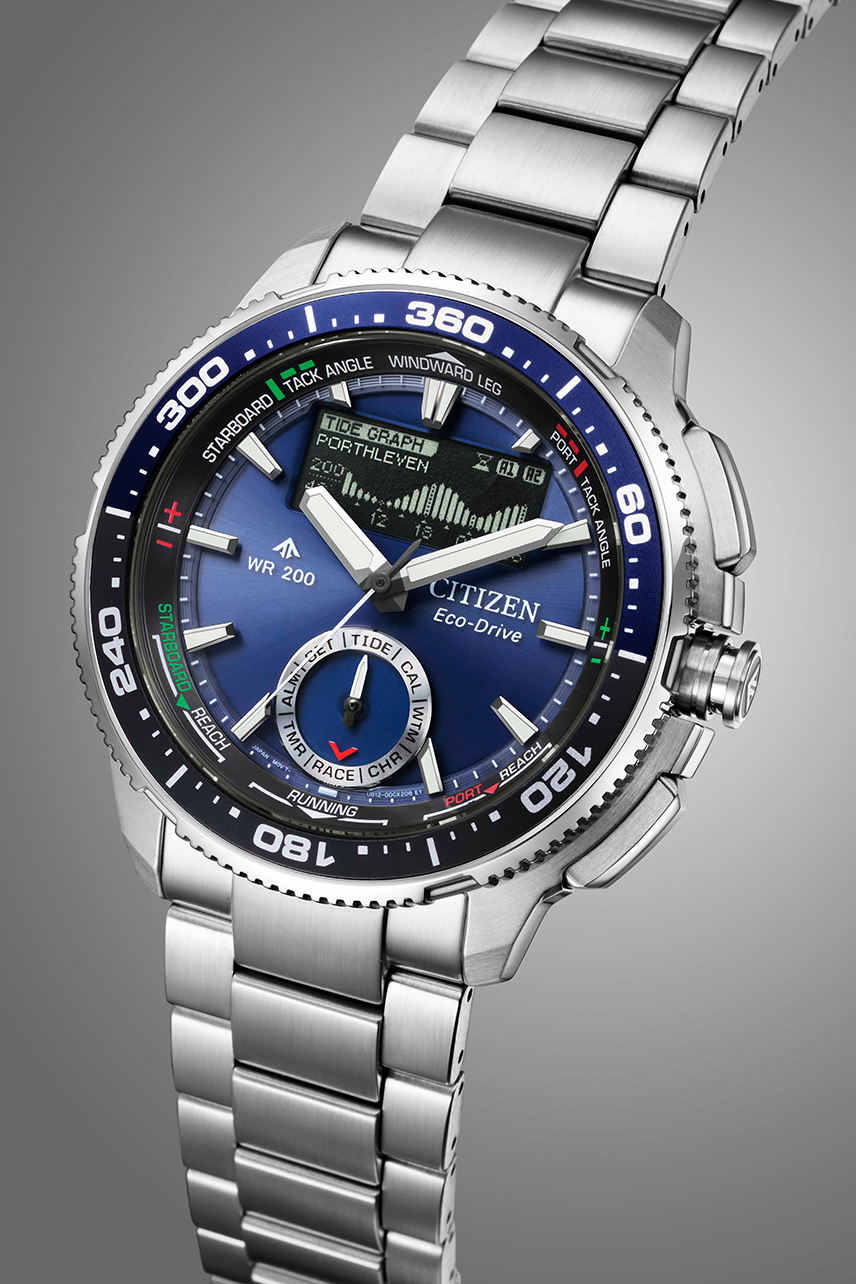 Citizen Promaster Marine WaveTracker Eco-Drive Blue Dial Stainless Steel Men's Watch JV3006-50L G-SHOCK Citizen Promaster Marine WaveTracker Eco-Drive Blue Dial Stainless Steel Men's Watch JV3006-50L G-SHOCK