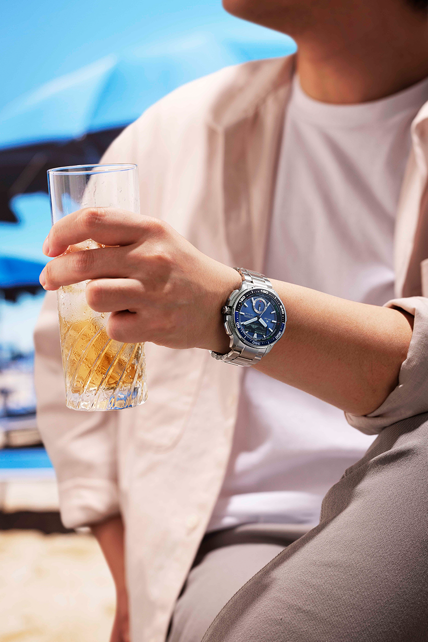 Citizen Promaster Marine WaveTracker Eco-Drive Blue Dial Stainless Steel Men's Watch JV3006-50L G-SHOCK Citizen Promaster Marine WaveTracker Eco-Drive Blue Dial Stainless Steel Men's Watch JV3006-50L G-SHOCK